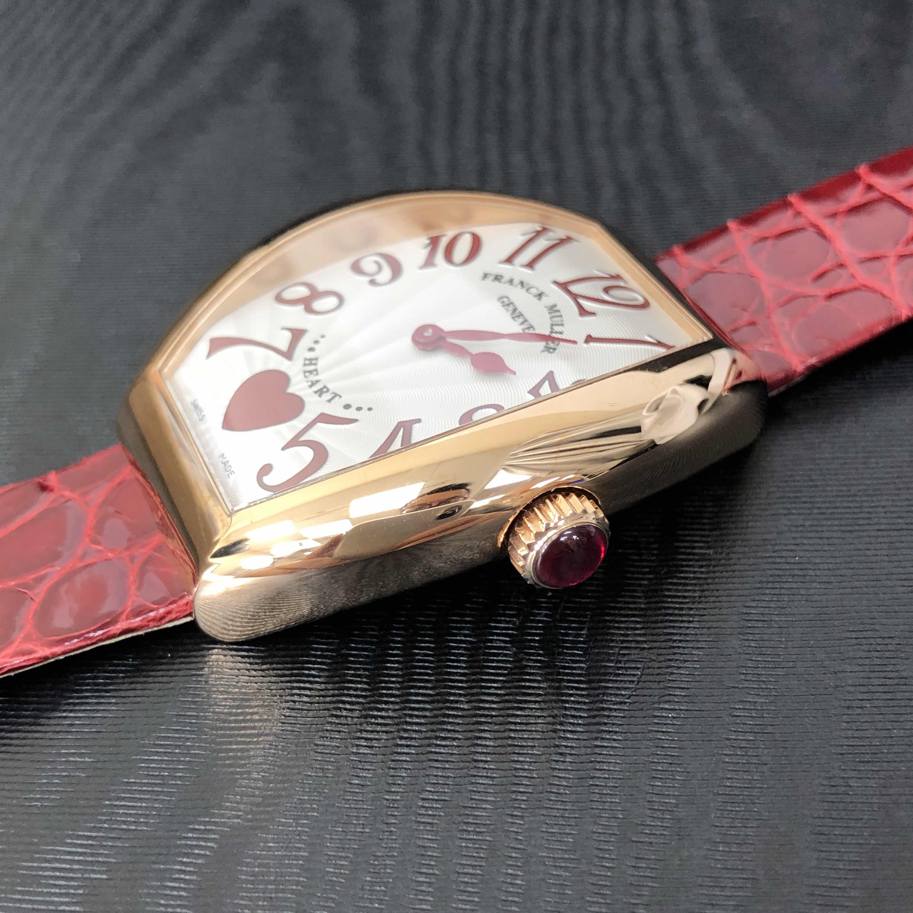 FRANCK MULLER HEART 5002 M QZ C 6H (5N)-RED STRAP 8